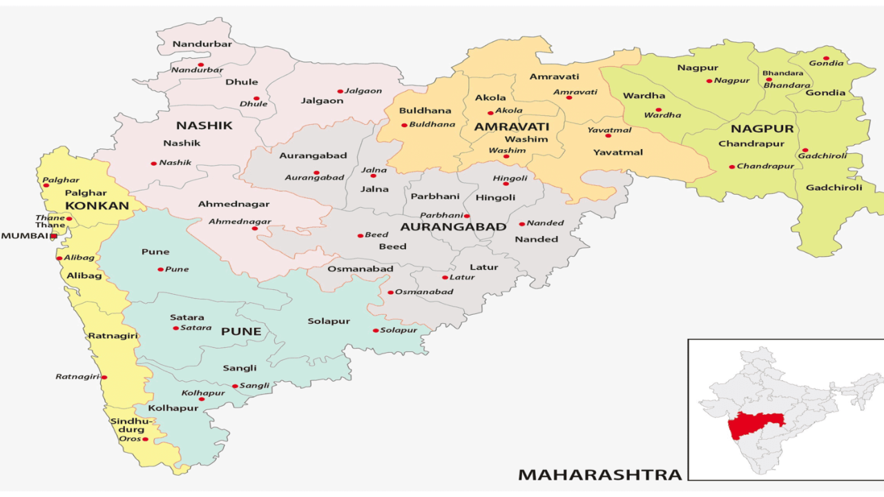 Maharashtra PIN Code District-Wise List